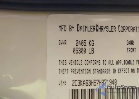 2007 Chrysler 300C from USA, damaged, VIN 2C3KA63H57H871948